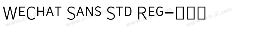 WeChat Sans Std Reg字体转换